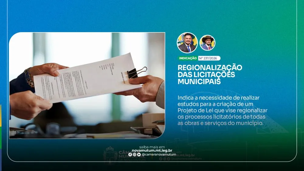 Maciel Sousa, com apoio de Cristiano Bicô, propõe regionalização das licitações de obras e serviços municipais